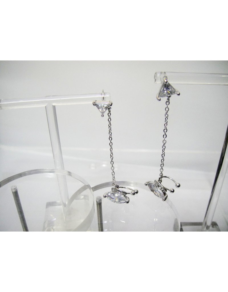 A57 - Silver Earpiece