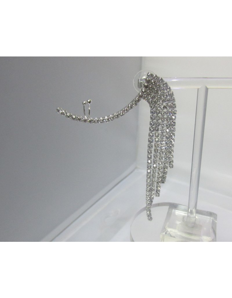 ERA0063 - Silver Earcuff/ Earring