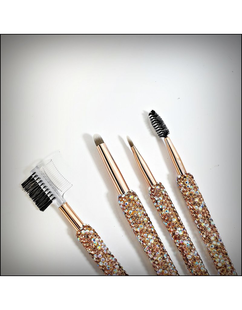 HRG0301 - Rose Gold Make Up Brushes Make Up Brushes With Case