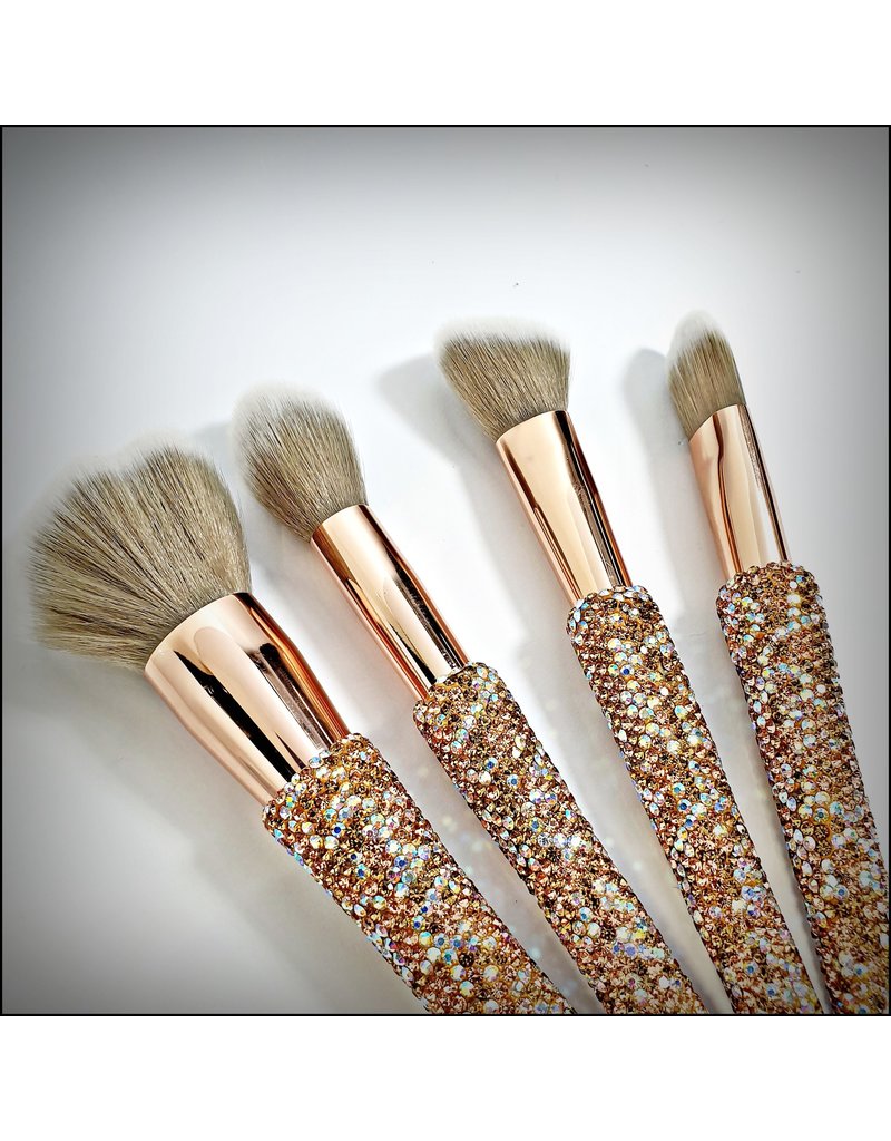 HRG0301 - Rose Gold Make Up Brushes Make Up Brushes With Case