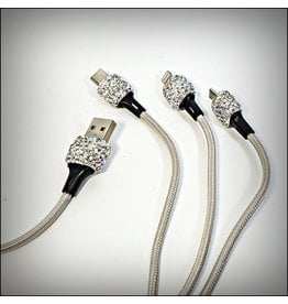 HRG0303 - Silver 3 Plug Charger Color 3 Head Charger