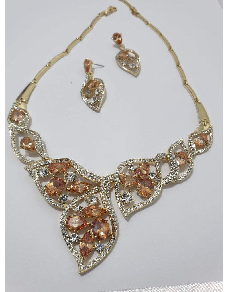 SEA0013-Gold Neck. & E/R Set
