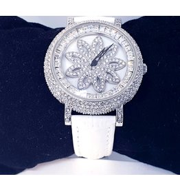 50256027-White and Silver Spinning Watch