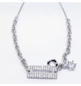 BJI0015 - Silver   Adjustable Bracelet