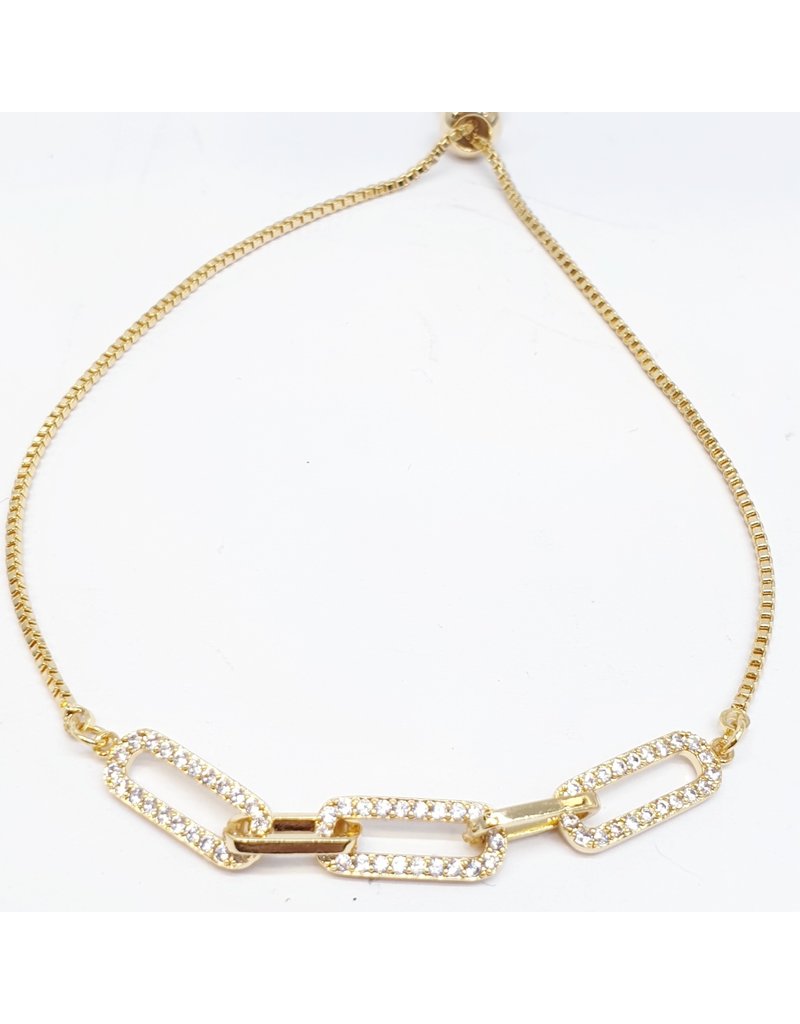 BJI0020 - Gold   Adjustable Bracelet