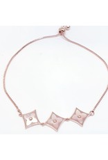 BJI0042 - Rose Gold   Adjustable Bracelet