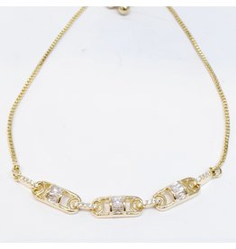 BJI0054 - Gold   Adjustable Bracelet
