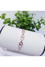 BJI0076 - Rose Gold   Adjustable Bracelet