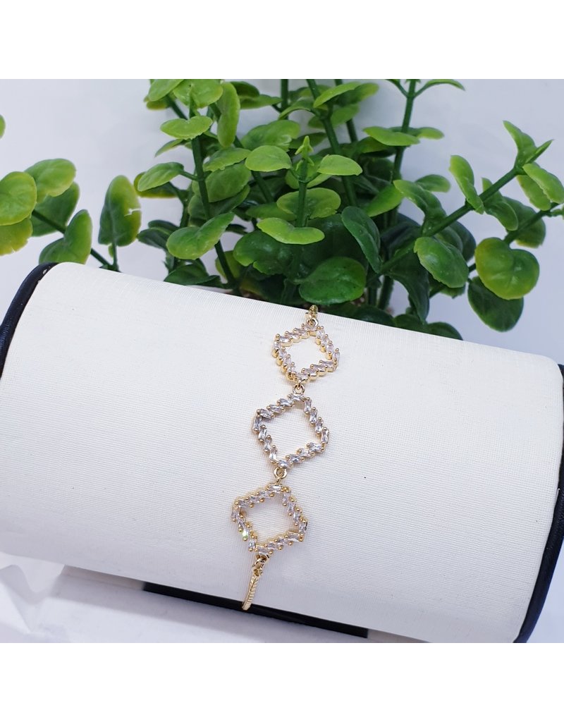 BJI0083 - Gold   Adjustable Bracelet