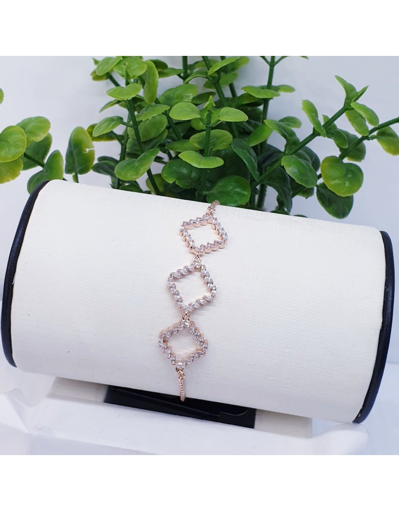 BJI0085 - Rose Gold   Adjustable Bracelet