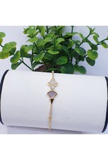 BJI0136 - Gold   Adjustable Bracelet