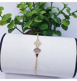 BJI0136 - Gold   Adjustable Bracelet
