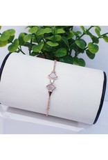 BJI0137 - Rose Gold   Adjustable Bracelet