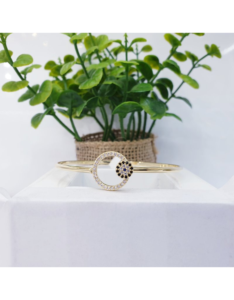 BGI0001 - Gold, Evil Eye Bangle