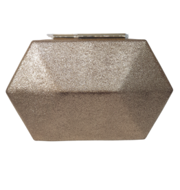 Cta0035 - Champagne, Hexagonal Clutch Bag