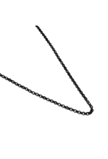 STD0004- Black, Steel 3Mm X 60Cm 60Cm Linked Necklace