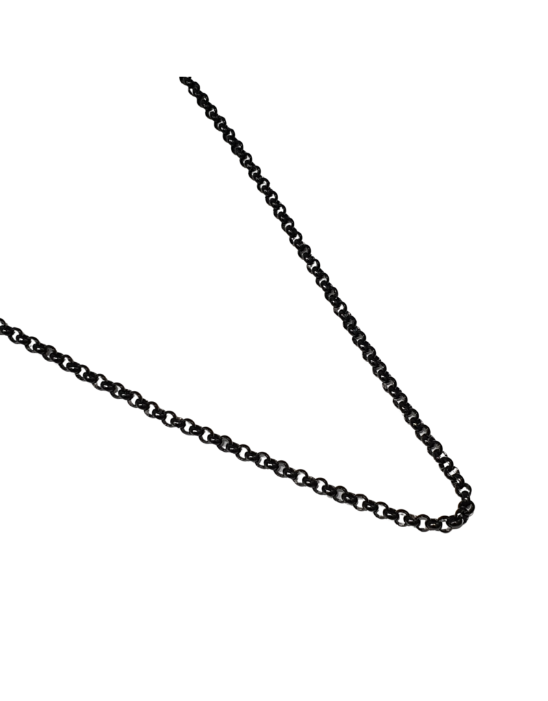 STD0004- Black, Steel 3Mm X 60Cm 60Cm Linked Necklace