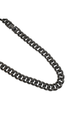 STD0014 Black cubin link necklace