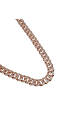 STD0015- Rose Gold, Cuban Link Full Stone Necklace