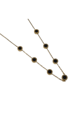 STD0020- Gold, Black, White Necklace