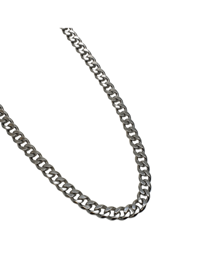 STD0027- Silver, Steel 9.8Mm X 60Cm Necklace