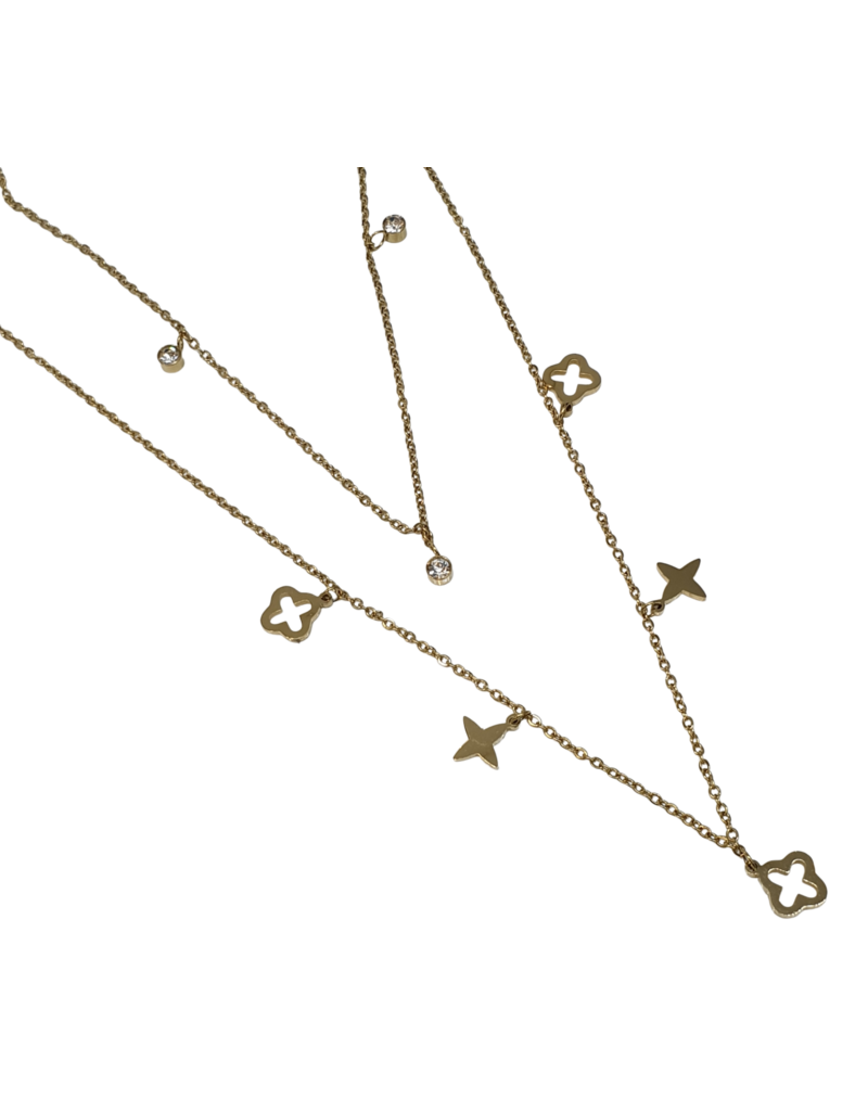 STD0053- Gold Multi Layer Necklace