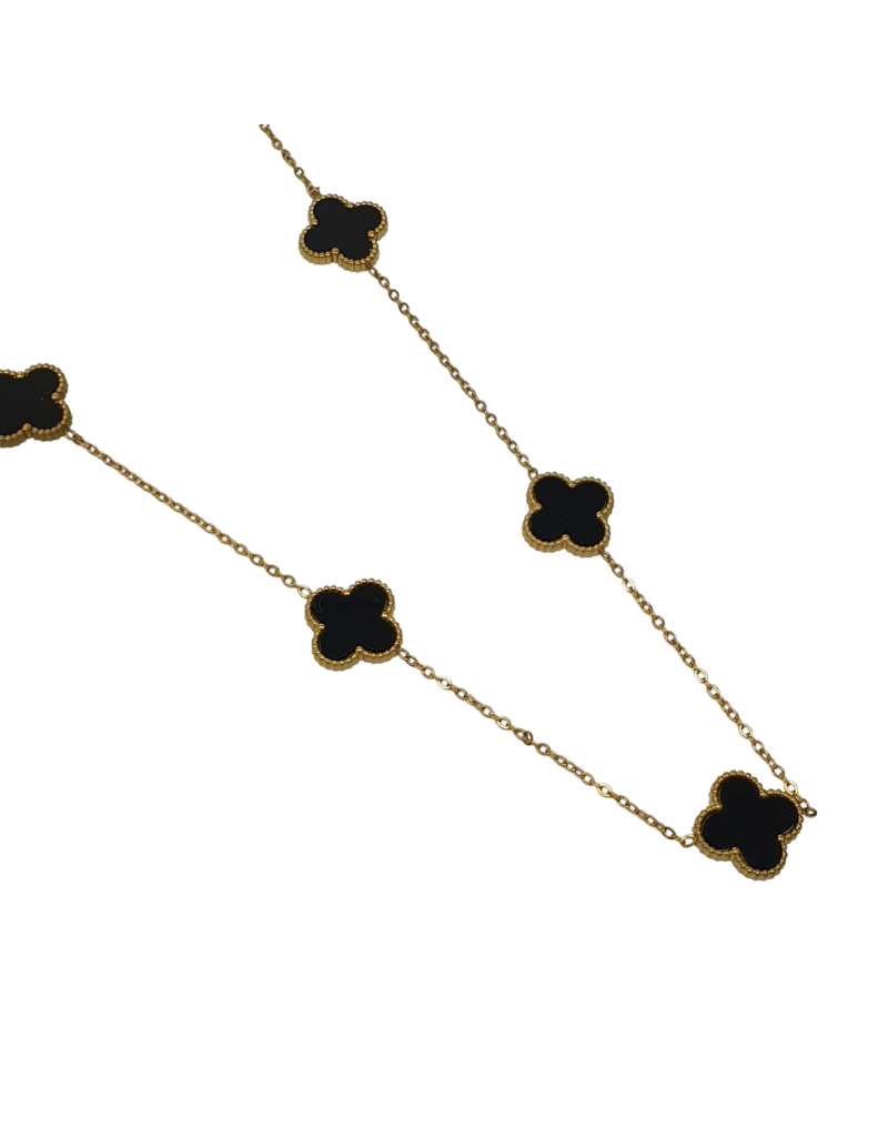 STD0054- Gold, Black, Clove Necklace