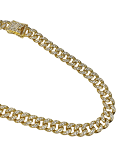 STD0012- Gold, 18 Inch S Link Small Statement Necklace