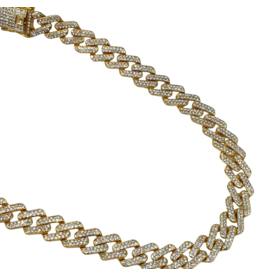 STD0042- S Link, Gold 20 Inch Necklace