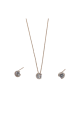 SSA0074- Rose Gold  Necklace & Earring Set