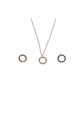 SSA0041- Gold Ring Necklace & Earring Set