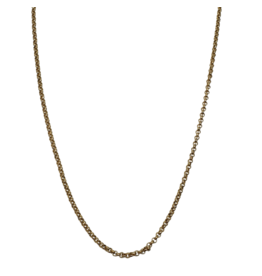 STD0005- Gold, Steel 3Mm X 60Cm 60Cm Linked Necklace