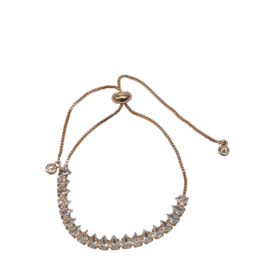 BSD0003- Rose Gold, Teardrop Adjustable Bracelet