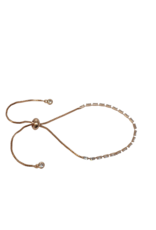 BSD0013- Rose Gold, Rectangle Stones Adjustable Bracelet