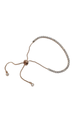 BSD0031- Rose Gold, Round Bordered Adjustable Bracelet