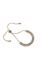 BSD0044- Gold, Baguette Adjustable Bracelet