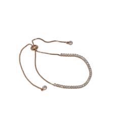BSD0047- Rose Gold, Small Square Adjustable Bracelet