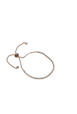 BSD0050- Rose Gold, Tennis Adjustable Bracelet