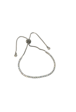 BSD0055- Silver, Tennis Adjustable Bracelet