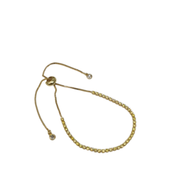 BSD0056- Gold, Yellow, Tennis Adjustable Bracelet