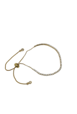 BSD0058- Gold, Tennis Adjustable Bracelet