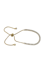 BSD0064- Gold, Tennis Adjustable Bracelet