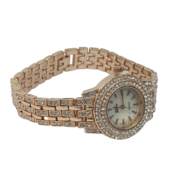 WTD0007- Rose Gold Diamante Watch