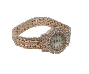Gold diamante watch new arrivals