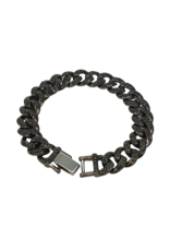 SBD0010- Black, Cuban Link Full Stone Bracelet