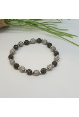 BDF0012 - Silver, Black Ball Range