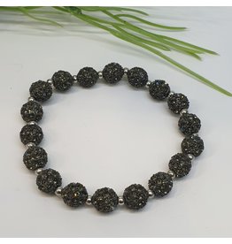 BDF0102 - Black,  Ball Bracelet
