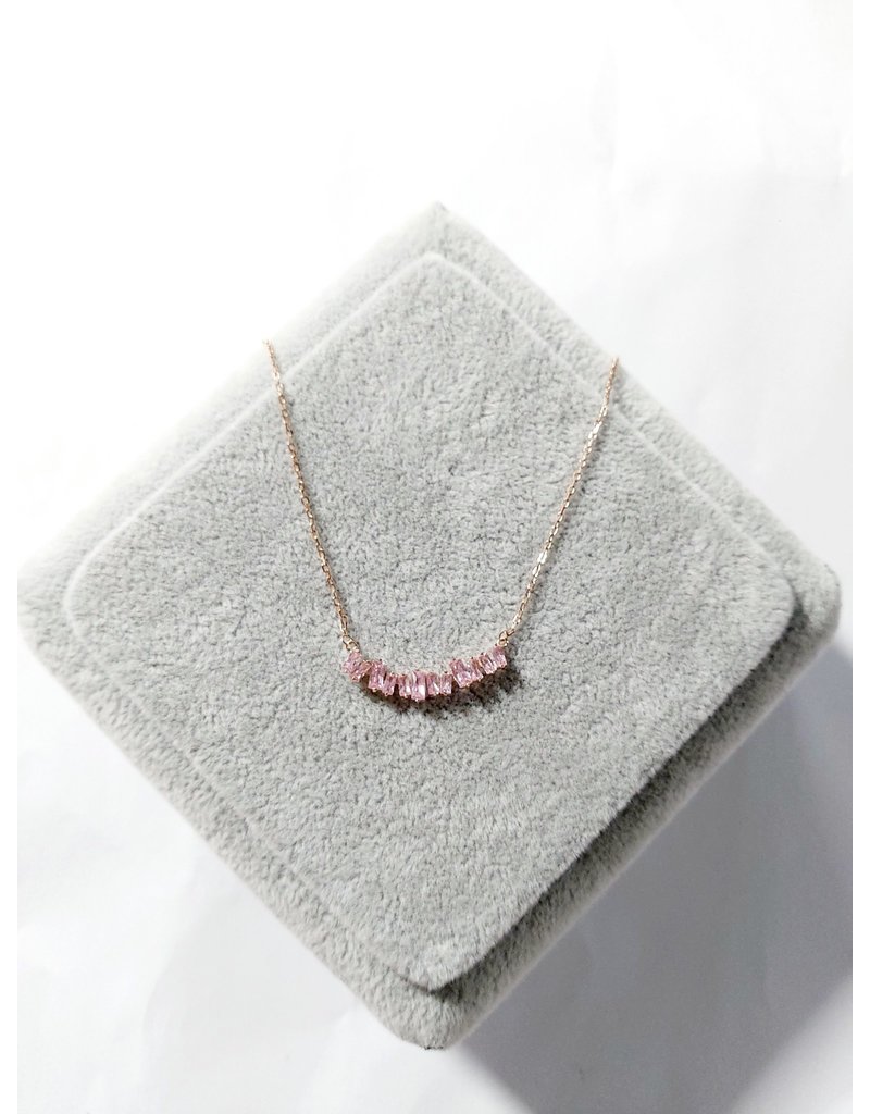 Scb0111 - Rose Gold Pink  Short Chain