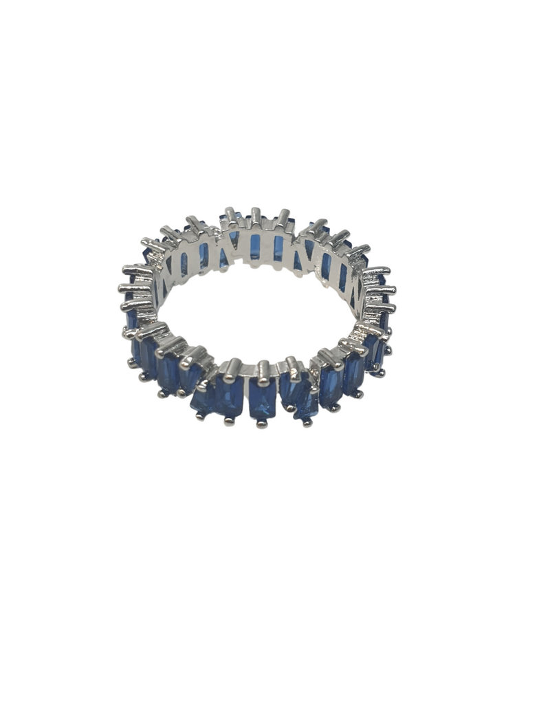 RNI0014- Silver,Blue Ring