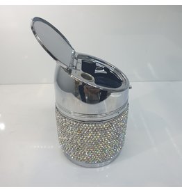 60250705 - Silver Ashtray/Cotton Bud Holder